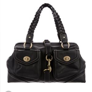 Like New Vintage Coach Daphne Shoulder Bag 3569 Black Leather